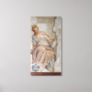 Temperance, from the wall of the sacristy (fresco) canvas print