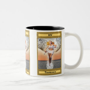 Temperance Tarot Card Art Two-Tone Coffee Mug