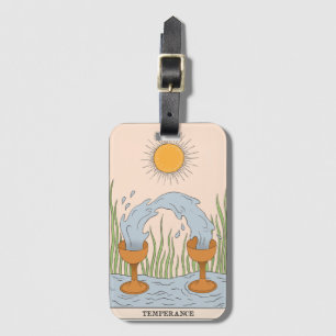 Temperance tarot card modern Major Arcana Luggage Tag