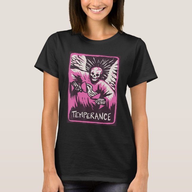 Temperance Tarot Card Mystical Cards  Occult Magic T-Shirt (Front)