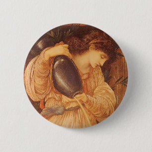 Temperantia by Sir Edward Coley Burne-Jones 2 Inch Round Button