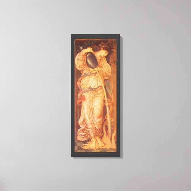 Temperantia by Sir Edward Coley Burne-Jones Canvas Print (Front)