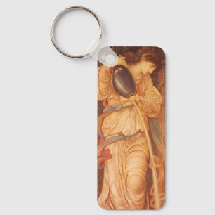 Temperantia by Sir Edward Coley Burne-Jones Keychain