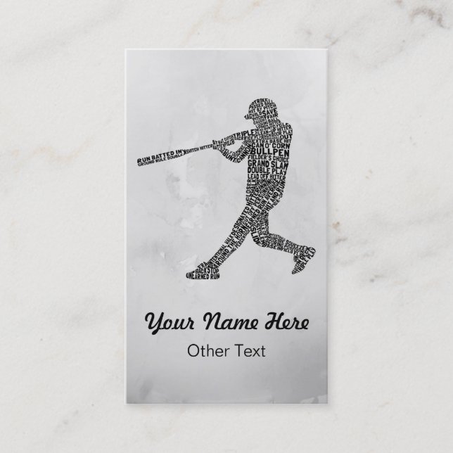 Température Carte de visite de baseball personnali (Devant)