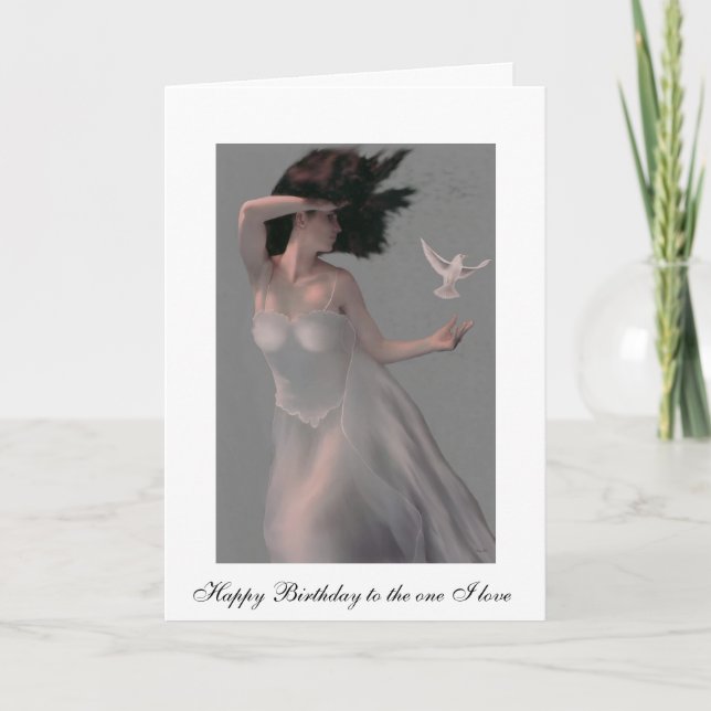 "TEMPEST" GODDESS OF THE WIND BIRTHDAY CARD (Front)