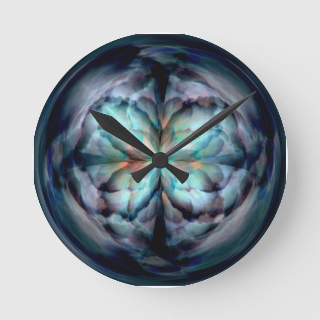 Tempest II (Blue) Round Clock (Front)