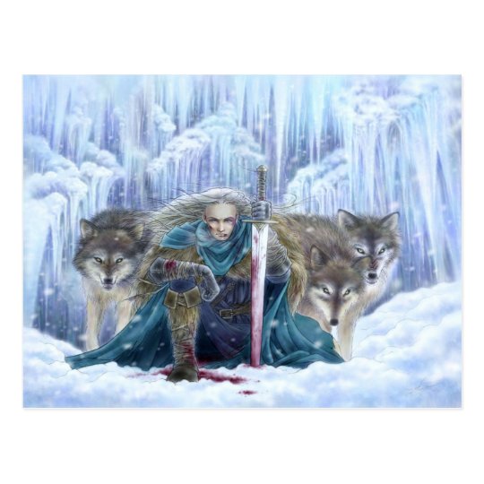Tempest of Ice Fantasy Postcard
