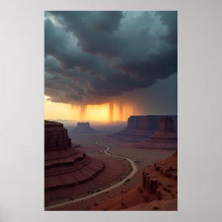 Tempest Over the Plateau Poster