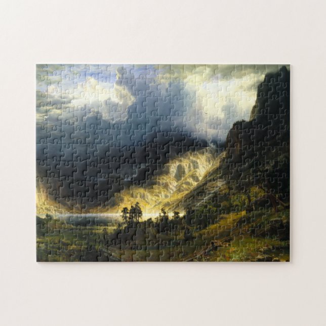 Tempête de Bierstadt dans le puzzle de montagnes (Horizontal)
