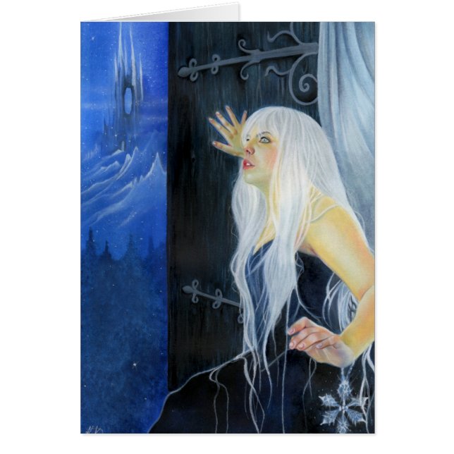 Tempête de carte de beauté de glace d'imaginaire (Devant)