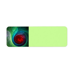 Tempête rouge Floral Art moderne Abstrait Motif co