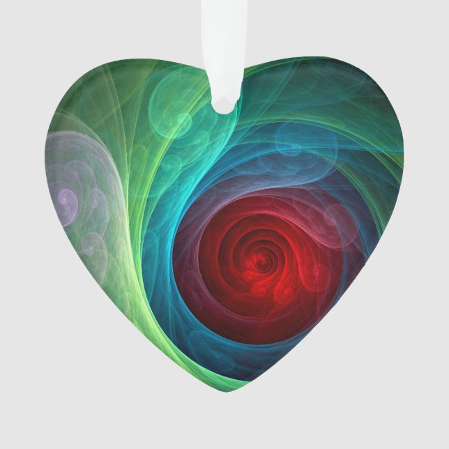 Tempête rouge Floral Art moderne Abstrait Motif co (devant)