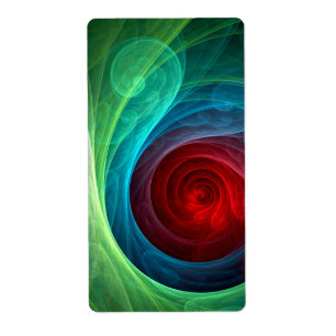 Tempête rouge Floral Art moderne Abstrait Motif co