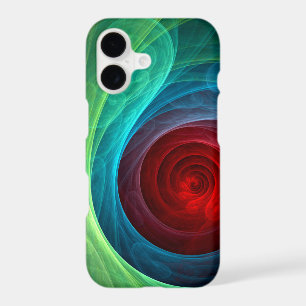 Tempête rouge florale moderne motif de couleur abs