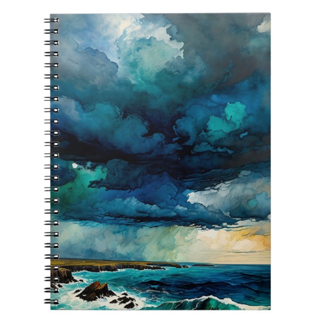 Tempête sur le cahier de notes de l'océan (Devant)