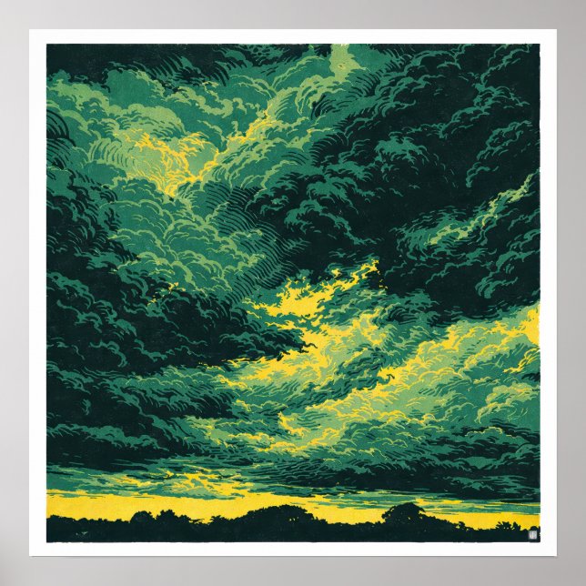 Tempête tropicale - Impression d'art d'archive (Devant)