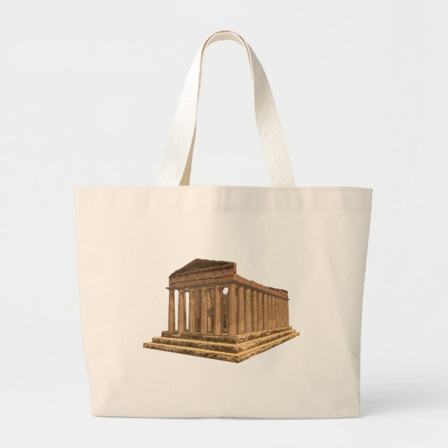 Tempio della Concordia: Temple of Concord: Large Tote Bag (Front)