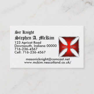 Templar Business Card Template