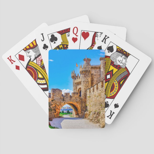 Templar castle playing cards (Back)