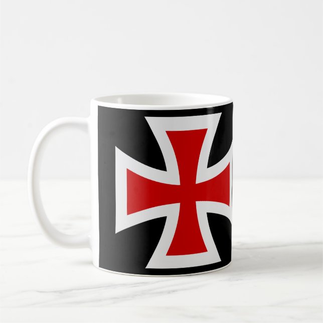 Templar cross coffee mug (Left)