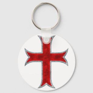 Templar Cross Keychain