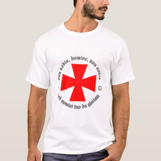 Templar Knight Alpha-Omega Non Nobis Domine T-Shirt