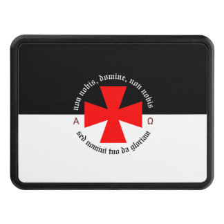 Templar Knight Alpha-Omega Non Nobis Domine Trailer Hitch Cover