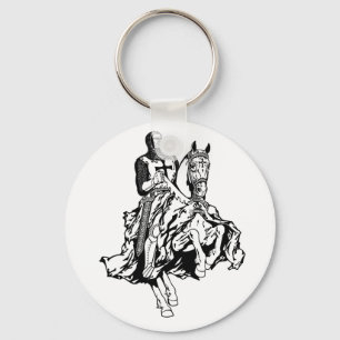 Templar knight keychain