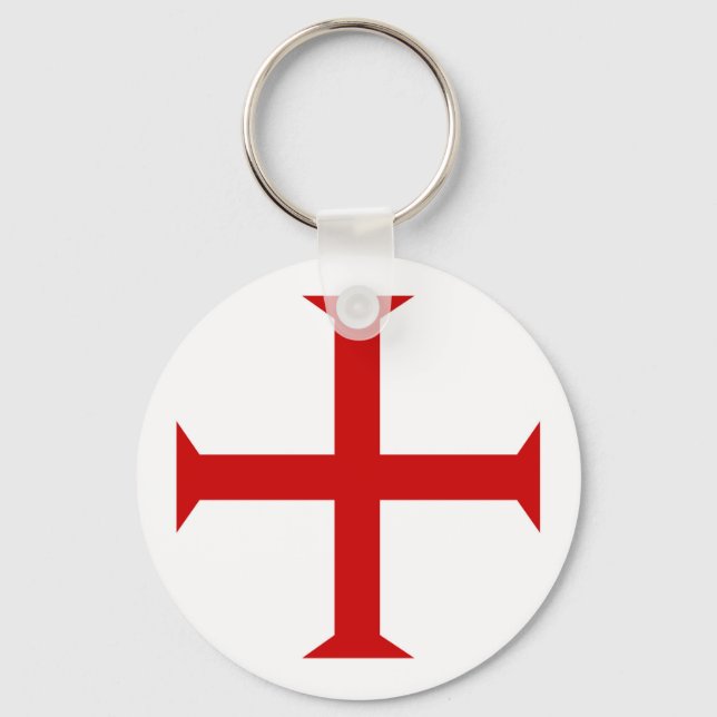 templar knights red cross malta teutonic hospitall keychain (Front)