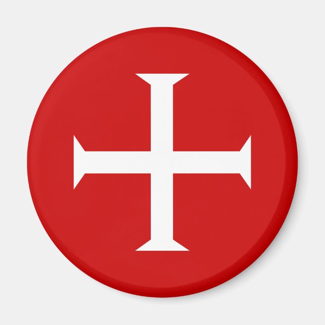 templar knights red cross malta teutonic hospitall magnet (Front)