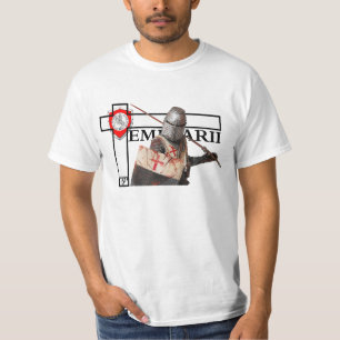 Templarii Cross with Knights T-Shirt