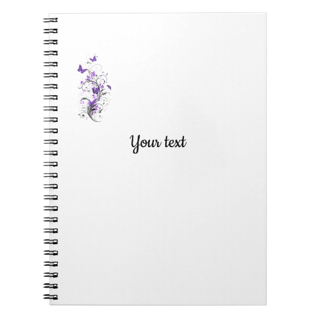 Template, add your own text, notebook (Front)