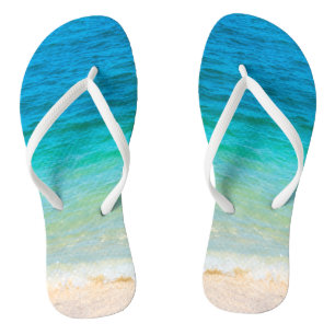 Template Adult Beach Sea Waves Seaside Sand Flip Flops