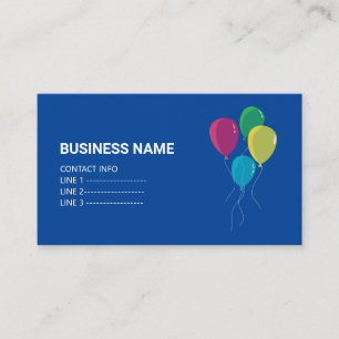 Template Balloons  Business Card