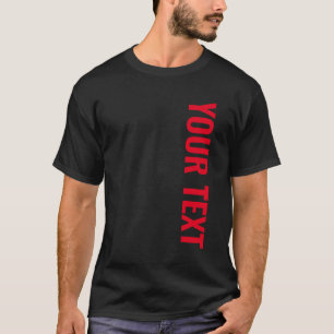 Template Big Font Mens Apparel Your Text or Name T-Shirt