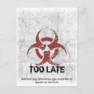 Template Biohazard Grunge Customizable