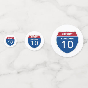 Template BIRTHDAY INTERSTATE STATE DESIGN Confetti