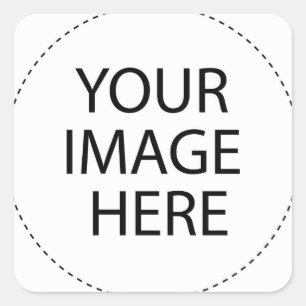 Template Blank ..  Add your image text here Square Sticker
