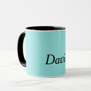 Template, Blue Aqua plain colour Mug