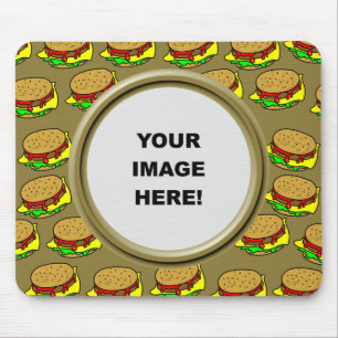 Template, Burger Border Mouse Pad