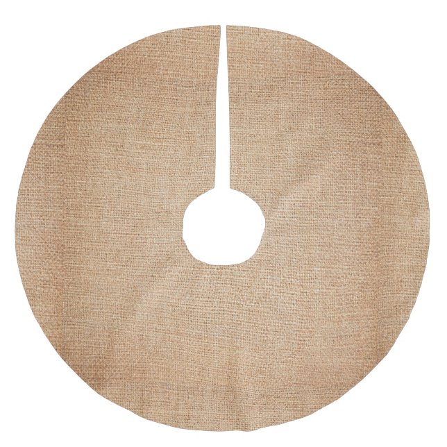 Template - Burlap Background Brushed Polyester Tree Skirt (Front)