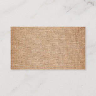 Template - Burlap Background Business Card