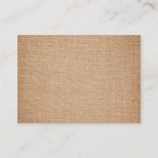 Template - Burlap Background Business Card