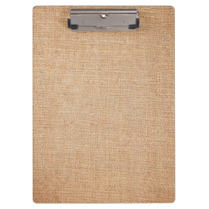 Template - Burlap Background Clipboard