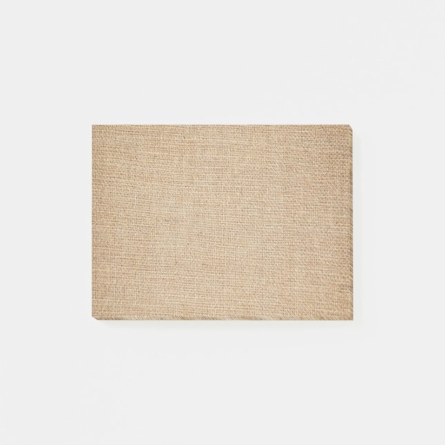 Template - Burlap Background Post-it Notes (Front)