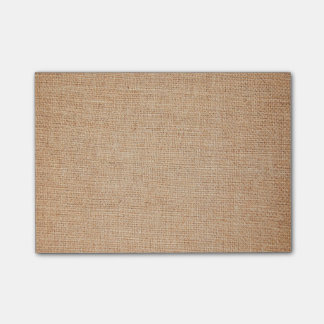 Template - Burlap Background Post-it Notes