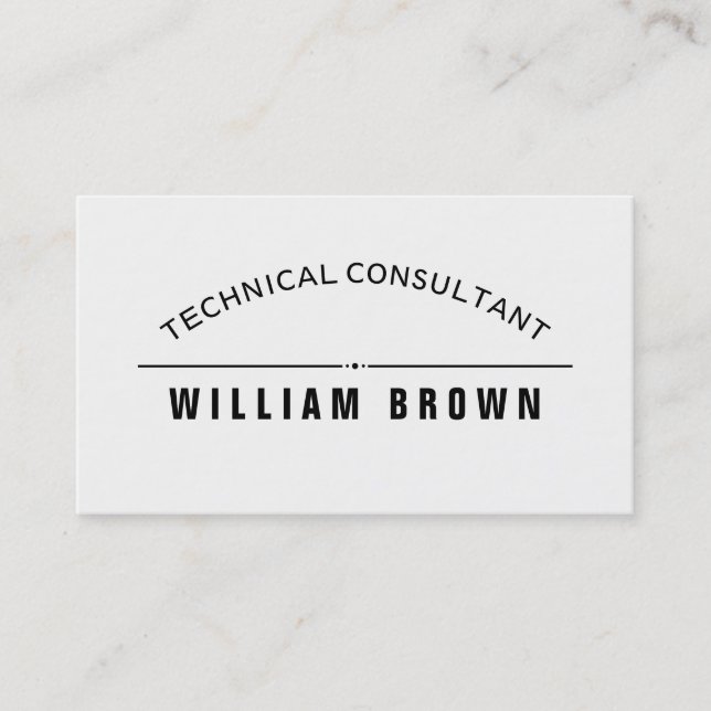 Template Business Card Customize Simple Typography (Front)