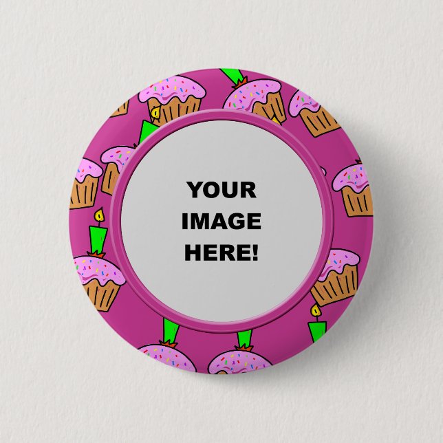 Template, Cake Border 2 Inch Round Button (Front)