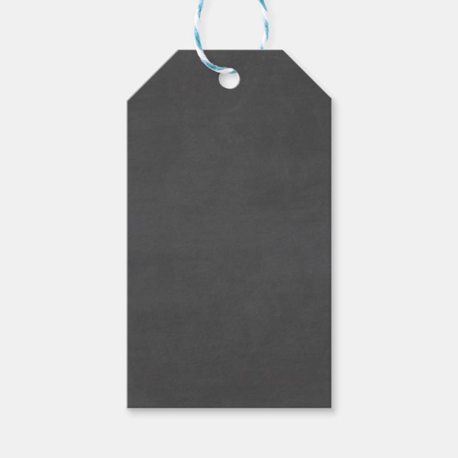 Template - Chalkboard Background Customize Gift Tags (Front)