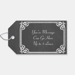 Template - Chalkboard Background Customize Gift Tags